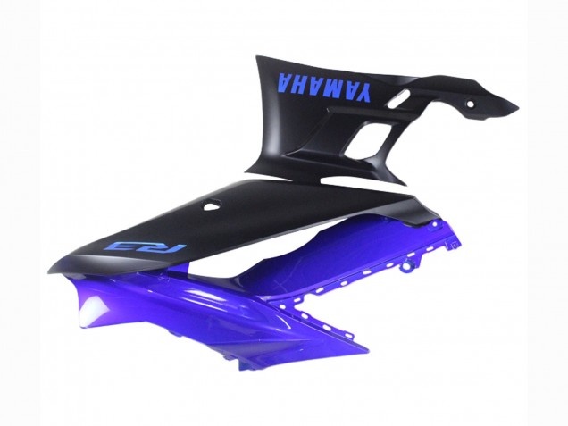 Yamaha YZF R3/R25 Motorrad Verkleidung 2022-2024 - Blau Matt Schwarz
