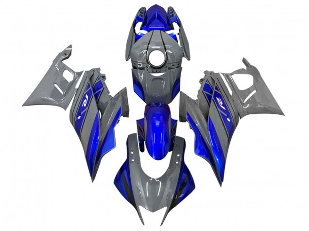Yamaha YZF R3/R25 Motorrad Verkleidung 2022-2024 - Dunkel Grau Blau