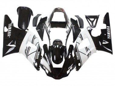 Yamaha YZF 1000 R1 Motorrad Verkleidung 2000-2001 - Weiss Schwarz
