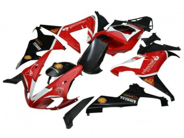 Yamaha YZF 1000 R1 Motorrad Verkleidung 2002-2003 - Rot Silber Schwarz Santunder