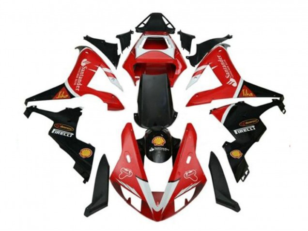 Yamaha YZF 1000 R1 Motorrad Verkleidung 2002-2003 - Rot Silber Schwarz Santunder