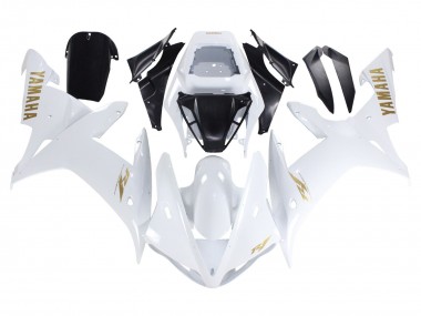 Yamaha YZF 1000 R1 Motorrad Verkleidung 2002-2003 - Weiss Gold Aufkleber