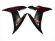 Yamaha YZF 1000 R1 Motorrad Verkleidung 2002-2003 - Rot Schwarz Flamme