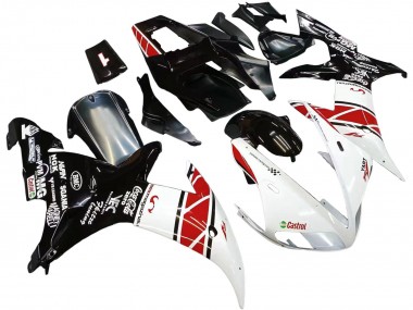 Yamaha YZF 1000 R1 Motorrad Verkleidung 2002-2003 - Weiss Rot Schwarz Castrol