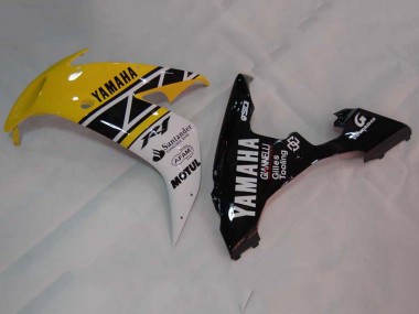 Yamaha YZF 1000 R1 Motorrad Verkleidung 2004-2006 - Gelb Weiss Glanzendes Schwarz