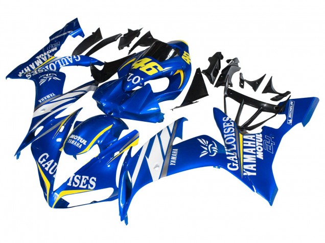 Yamaha YZF 1000 R1 Motorrad Verkleidung 2004-2006 - Blau Weiss Gelb Motul Gauloises 46