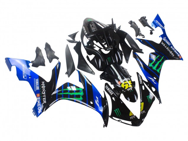 Yamaha YZF 1000 R1 Motorrad Verkleidung 2004-2006 - Blau Schwarz Gelb Grun Monster Yamalube ENEOS 69