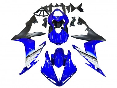Yamaha YZF 1000 R1 Motorrad Verkleidung 2004-2006 - Blau Weiss Matt Schwarz