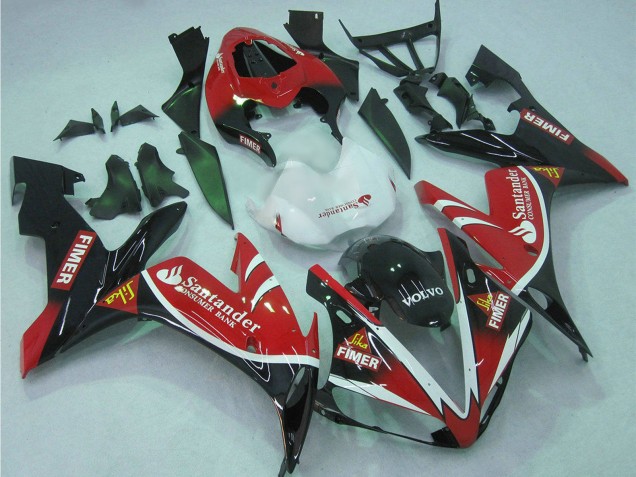 Yamaha YZF 1000 R1 Motorrad Verkleidung 2004-2006 - Rot Weiss Schwarz Grun Volvo Jika Fimer Santunder