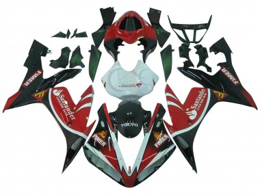 Yamaha YZF 1000 R1 Motorrad Verkleidung 2004-2006 - Rot Weiss Schwarz Grun Volvo Jika Fimer Santunder