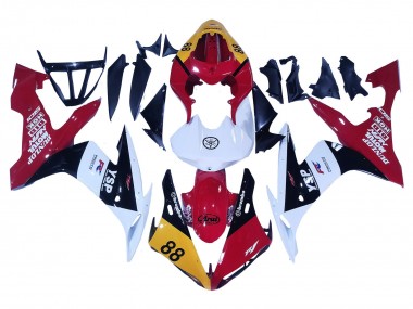 Yamaha YZF 1000 R1 Motorrad Verkleidung 2004-2006 - Gelb Rot Weiss Schwarz YSP 88