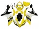 Yamaha YZF 1000 R1 Motorrad Verkleidung 2007-2008 - Gelb Weiss Schwarz