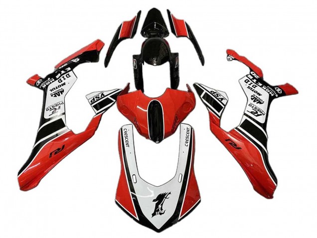 Yamaha YZF 1000 R1 Motorrad Verkleidung 2020-2025 - Weiss Rot Schwarz