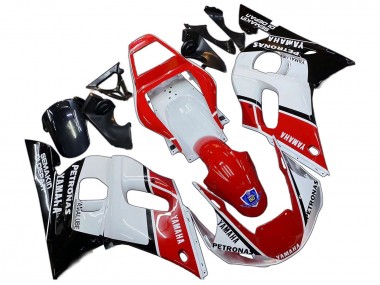 Yamaha YZF 600 R6 Motorrad Verkleidung 1998-2002 - Weiss Rot Schwarz Petronas Yamalube 50th