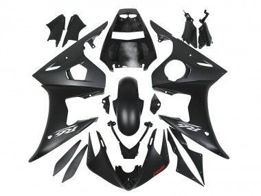 Yamaha YZF R6S Motorrad Verkleidung 2006-2009 - Matt Schwarz