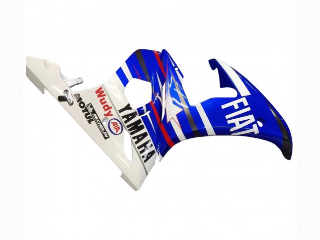 Yamaha YZF R6S Motorrad Verkleidung 2006-2009 - Weiss Blau Fiat Motul Kastinee