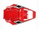 Yamaha YZF R6S Motorrad Verkleidung 2006-2009 - Weiss Rot Glanzendes Schwarz