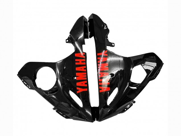 Yamaha YZF R6S Motorrad Verkleidung 2006-2009 - Glanzendes Schwarz Rot