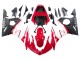 Yamaha YZF R6S Motorrad Verkleidung 2006-2009 - Rot Weiss Matt Schwarz