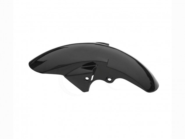 Yamaha YZF R6S Motorrad Verkleidung 2006-2009 - Glanzendes Schwarz Matt Schwarz