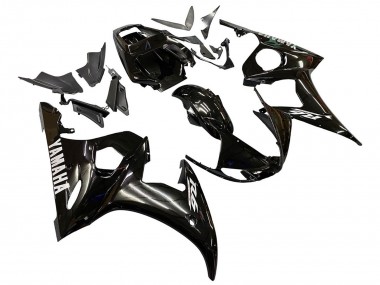 Yamaha YZF 600 R6 Motorrad Verkleidung 2005 - Glanzendes Schwarz