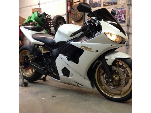 Yamaha YZF 600 R6 Motorrad Verkleidung 2005 - Weiss Gold