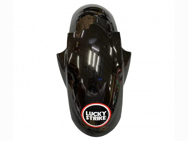 Yamaha YZF 600 R6 Motorrad Verkleidung 2005 - Glanzendes Schwarz Weiss Lucky Strike Motul