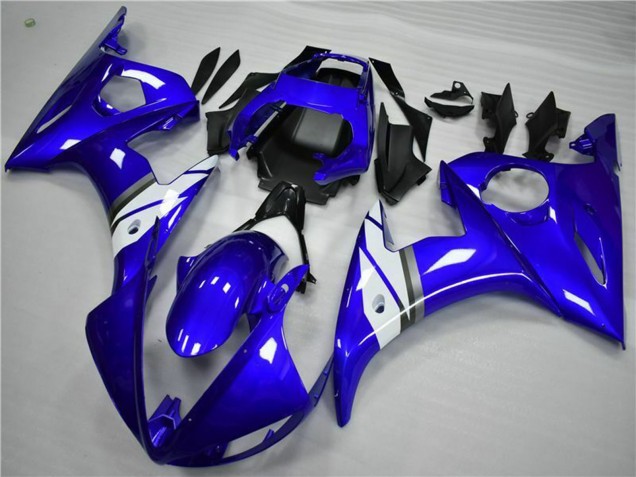 Yamaha YZF 600 R6 Motorrad Verkleidung 2005 - Blau Weiss