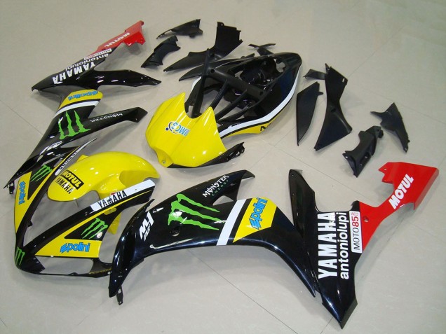 Yamaha YZF R1 Motorrad Verkleidung 2004-2006 - Gelb Weiss Schwarz Rot Grun Monster Rot Weiss Motul