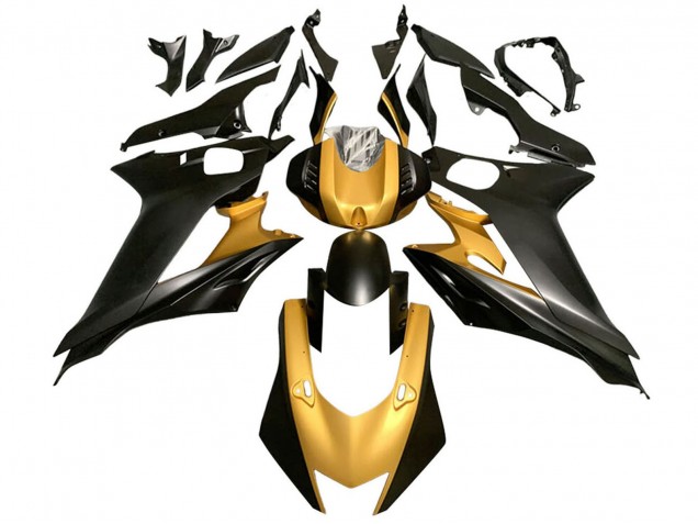 Yamaha YZF 600 R6 Motorrad Verkleidung 2017-2023 - Gold Matt Schwarz