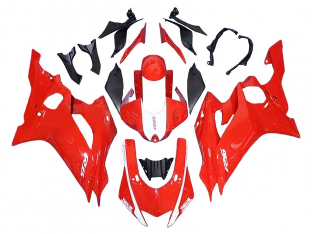 Yamaha YZF 600 R6 Motorrad Verkleidung 2017-2025 - Rot Weiss