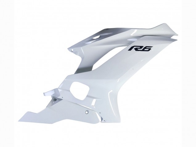 Yamaha YZF 600 R6 Motorrad Verkleidung 2017-2025 - Weiss