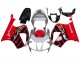 Honda VTR1000 Motorrad Verkleidung 2000-2006 - Silber Rot Schwarz Streifen Rennen