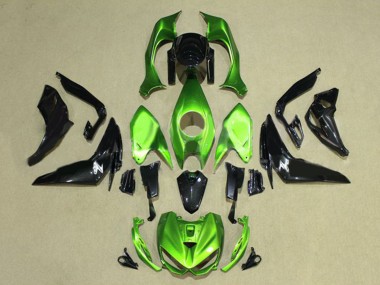 Kawasaki Z1000 Motorrad Verkleidung 2014-2019 - Grun Glanzendes Schwarz