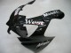 Kawasaki ZX9R Motorrad Verkleidung 2000-2001 - Glanzendes Schwarz Weiss West