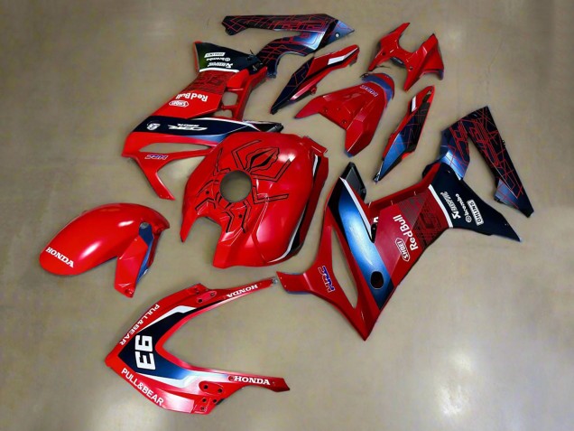 Honda CBR650R Motorrad Verkleidung 2019-2020 - Rot Weiss Dunkel Blau HRC Pull&Bear 93