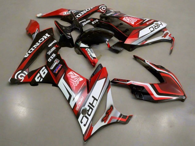Honda CBR650R Motorrad Verkleidung 2021-2023 - Weiss Rot Glanzendes Schwarz HRC