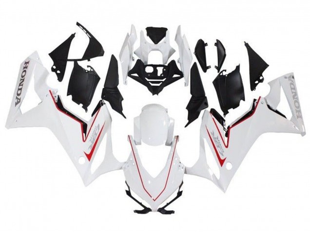 Honda CBR650R Motorrad Verkleidung 2021-2023 - Weiss Rot Schwarz