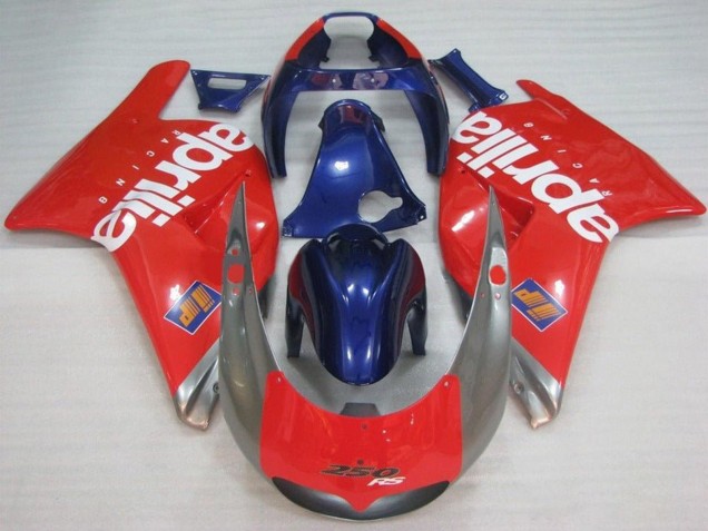 Aprilia RS250 Motorrad Verkleidung 1995-1997 - Rot Silber Blau Weiss