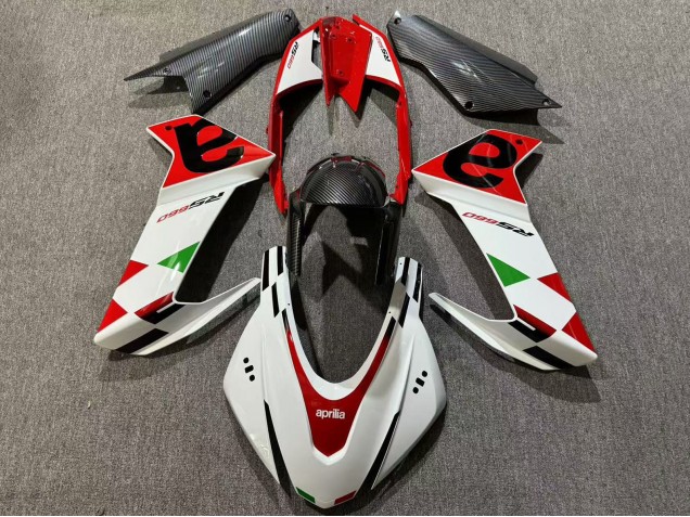 Aprilia RS660 Motorrad Verkleidung 2020-2024 - Weiss Rot Schwarz Carbonfaser Grun