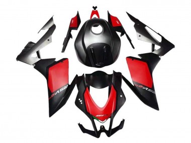 Aprilia RSV4 1000 Motorrad Verkleidung 2016-2020 - Matt Schwarz Rot Grau