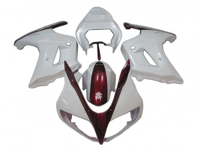 Suzuki SV650 Motorrad Verkleidung 2003-2013 - Weiss Bonbon Rot