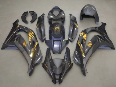 Kawasaki ZX10R Motorrad Verkleidung 2016-2020 - Kunst Carbonfaser Gold