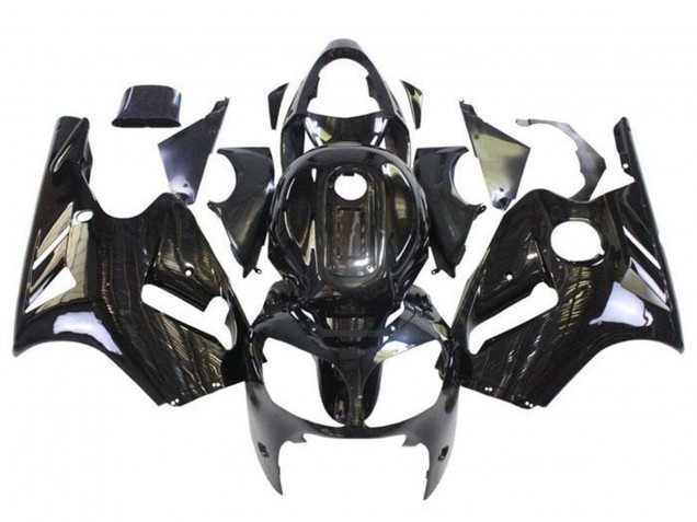 Kawasaki ZX12R Motorrad Verkleidung 2000-2001 - Glanzendes Schwarz