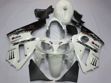 Kawasaki ZX12R Motorrad Verkleidung 2000-2001 - Perl Weiss Schwarz Elf Monster Energy