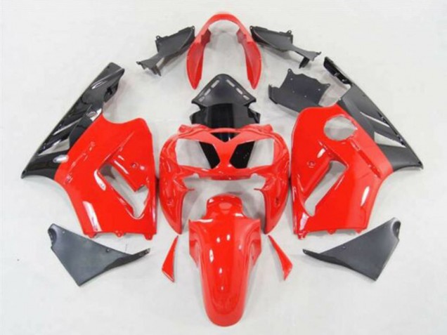 Kawasaki ZX12R Motorrad Verkleidung 2002-2006 - Rot Schwarz