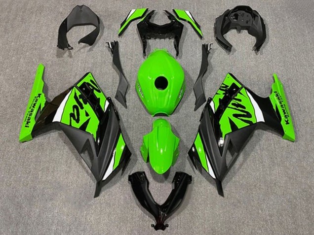 Kawasaki EX300 Motorrad Verkleidung 2013-2024 - Grun Weiss Schwarz