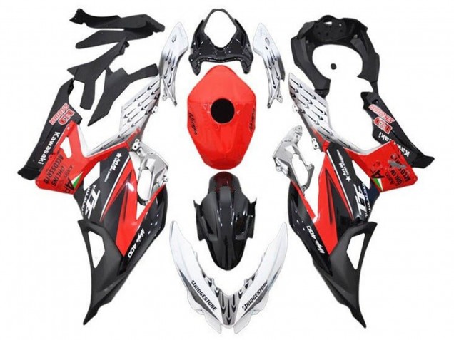 Kawasaki Ninja 400 Motorrad Verkleidung 2018-2024 - Weiss Rot Schwarz
