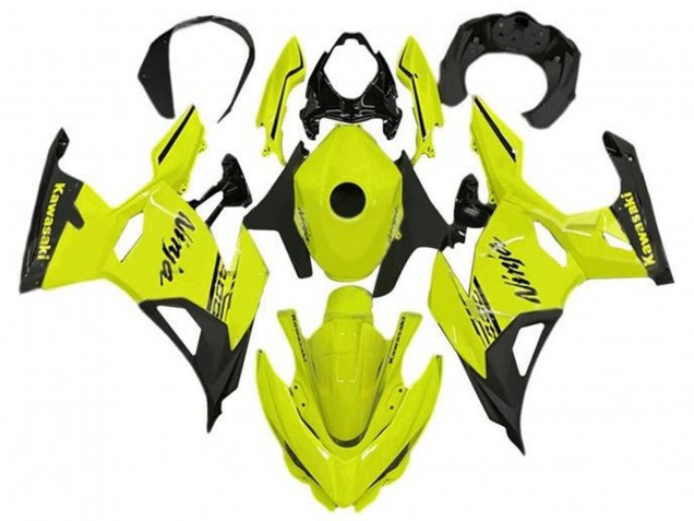Kawasaki Ninja 400 Motorrad Verkleidung 2018-2024 - Neon Gelb Schwarz