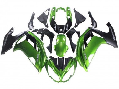 Kawasaki Ninja 650 EX650 Motorrad Verkleidung 2012-2016 - Grun Matt Schwarz